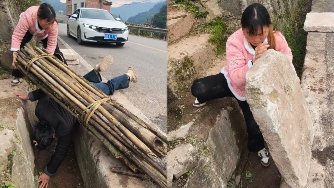 The Woman Carrying Firewood Stumbled And Fell; A Kind Passerby's Good Deed【Hard Road Kind People】