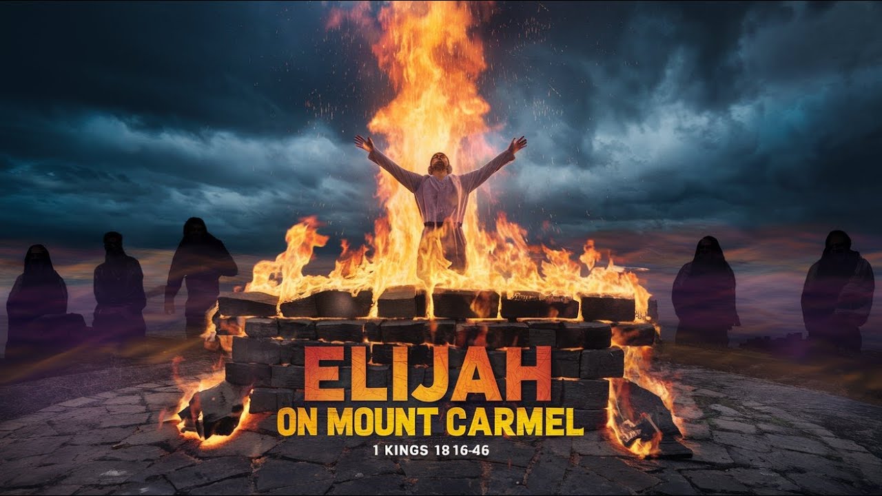 Elijah on Mount Carmel - Bible Stories - The book of 1 Kings 18:16-46