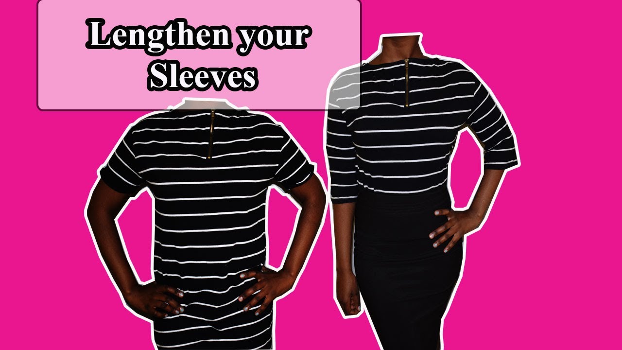 How to lengthen sleeves - Sleeve alterations //Remakes