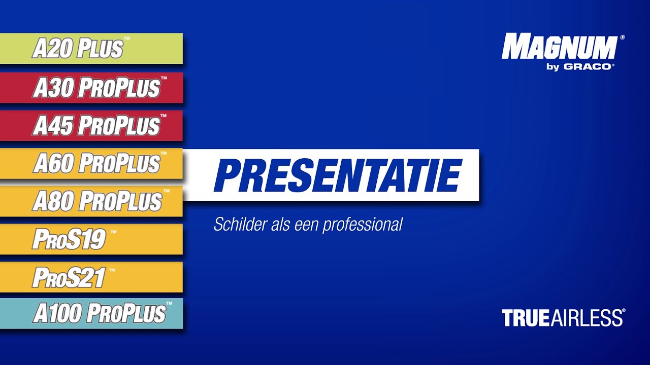 Magnum by Graco - Maak kennis met het Magnum airless verfspuittoestel