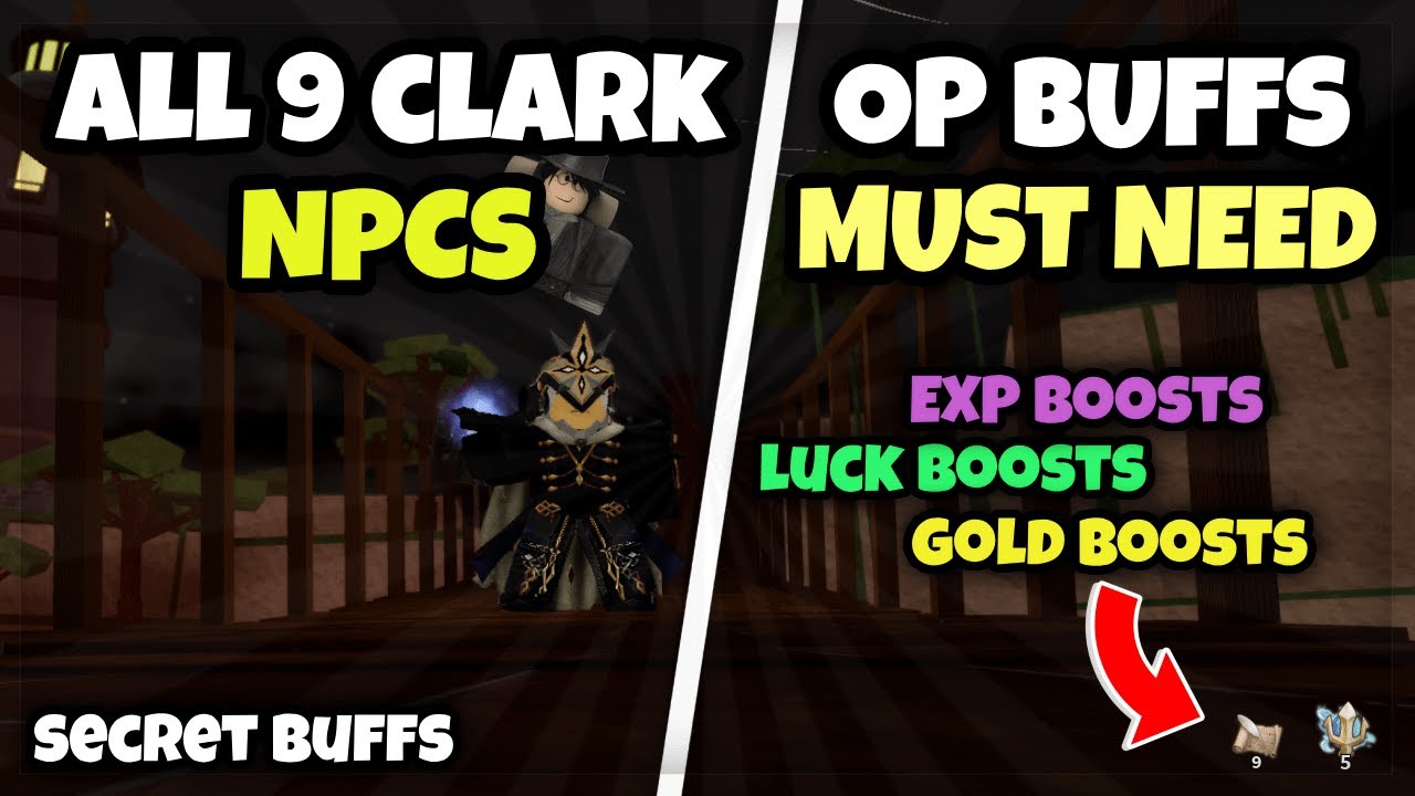 ALL SECRET BUFFS! | ALL 9 Clark NPCS | Ultimate Guide (Lootify Roblox)