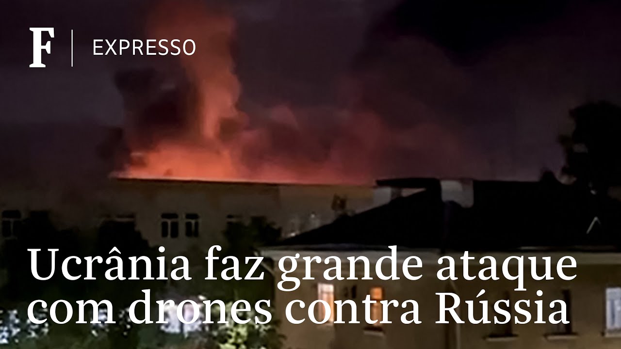 R&uacute;ssia acusa Ocidente pelo maior ataque com drones da Ucr&acirc;nia | CENAS DA GUERRA