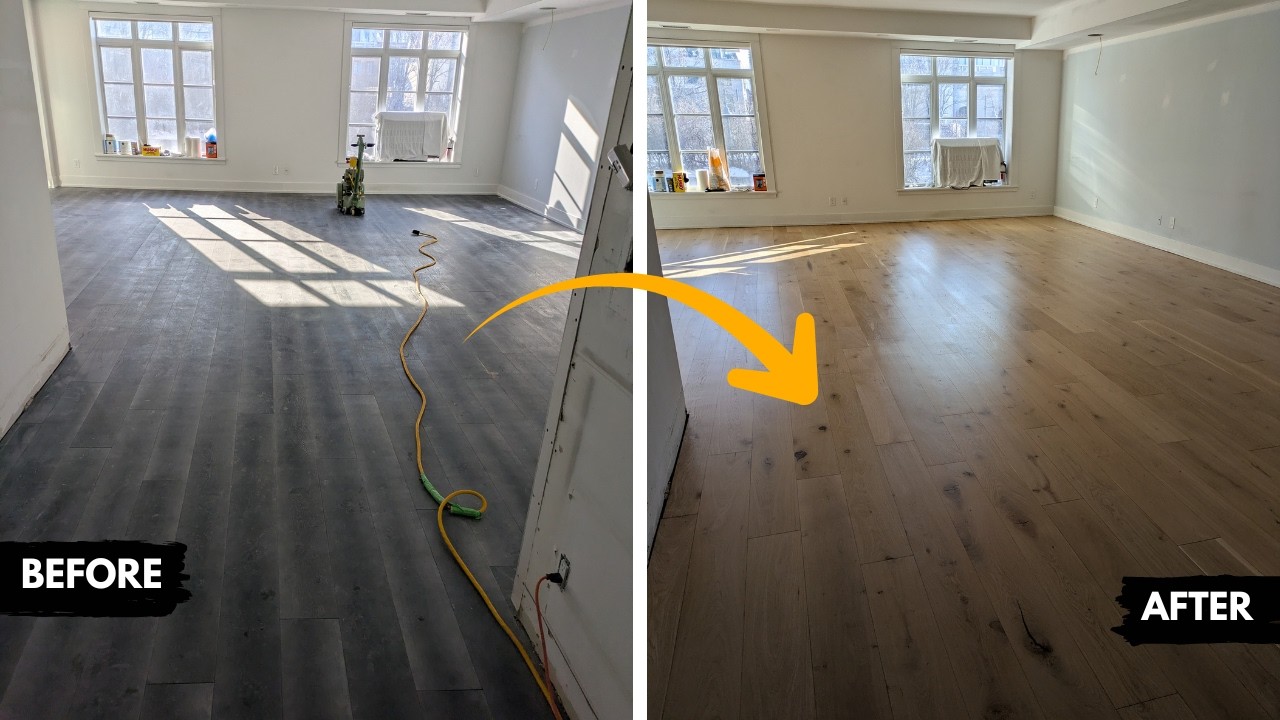 Can Engineered Hardwood Floors Be Sanded? Answer is Yes! Watch How | Sanding Engineered Floors