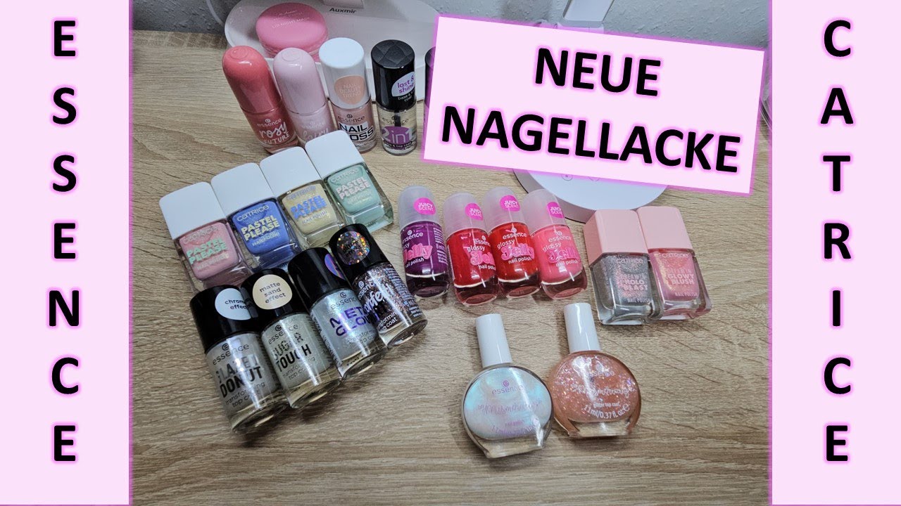 Essence/ Catrice Nagellack Frühlingstheke 2024 #swatches #trendingnails #nailartideas #nailpolish 💅🏻