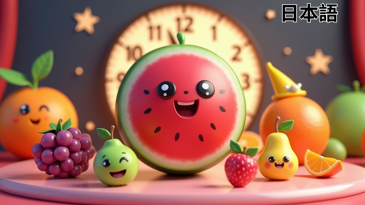 Apple Tomato Funny Jingle Japanese  りんごトマトの楽しいデュエット 子供向け歌 健康味友情ソング Kids Rhymes 2026