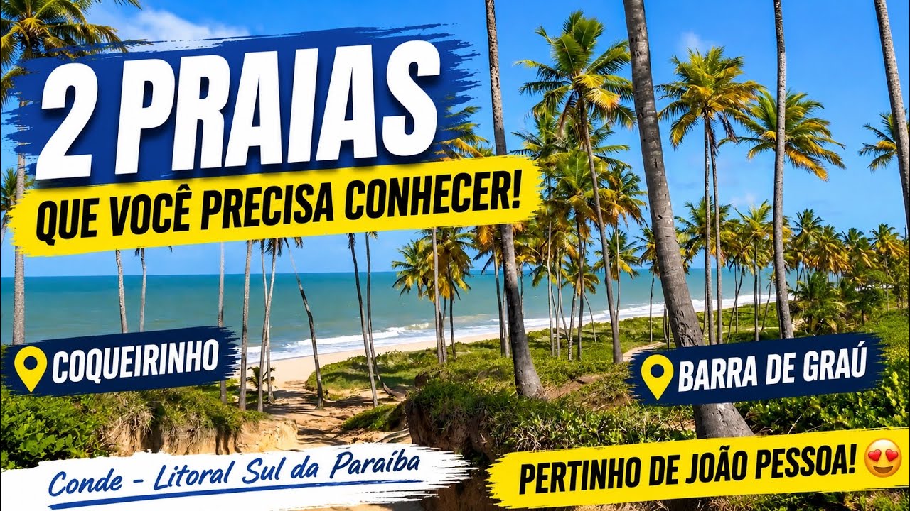 2 praias que você PRECISA CONHECER na Paraíba: Praia de Coqueirinho e Barra de Graú #naparaibatem