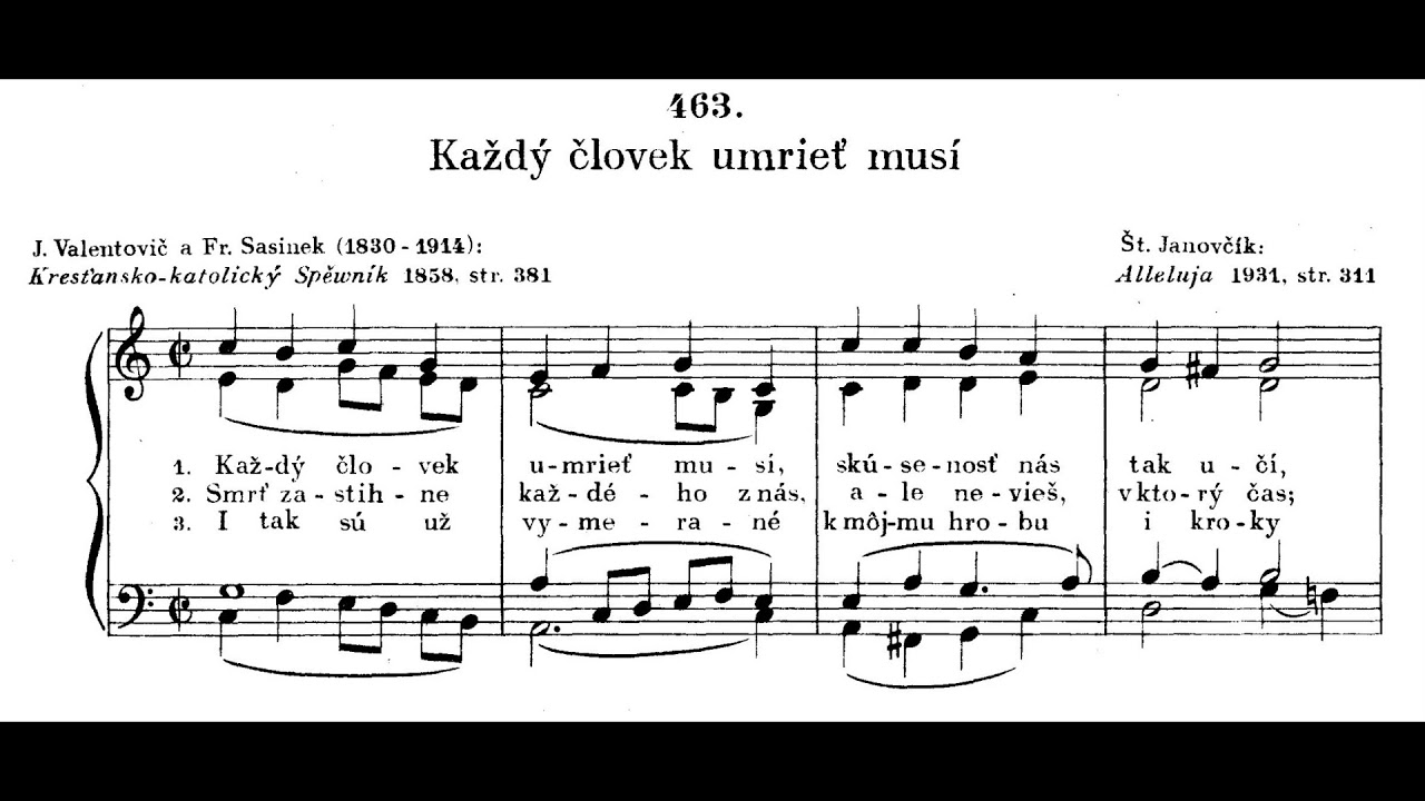 JKS 463 - Každý človek umrieť musí (Popolcová streda)
