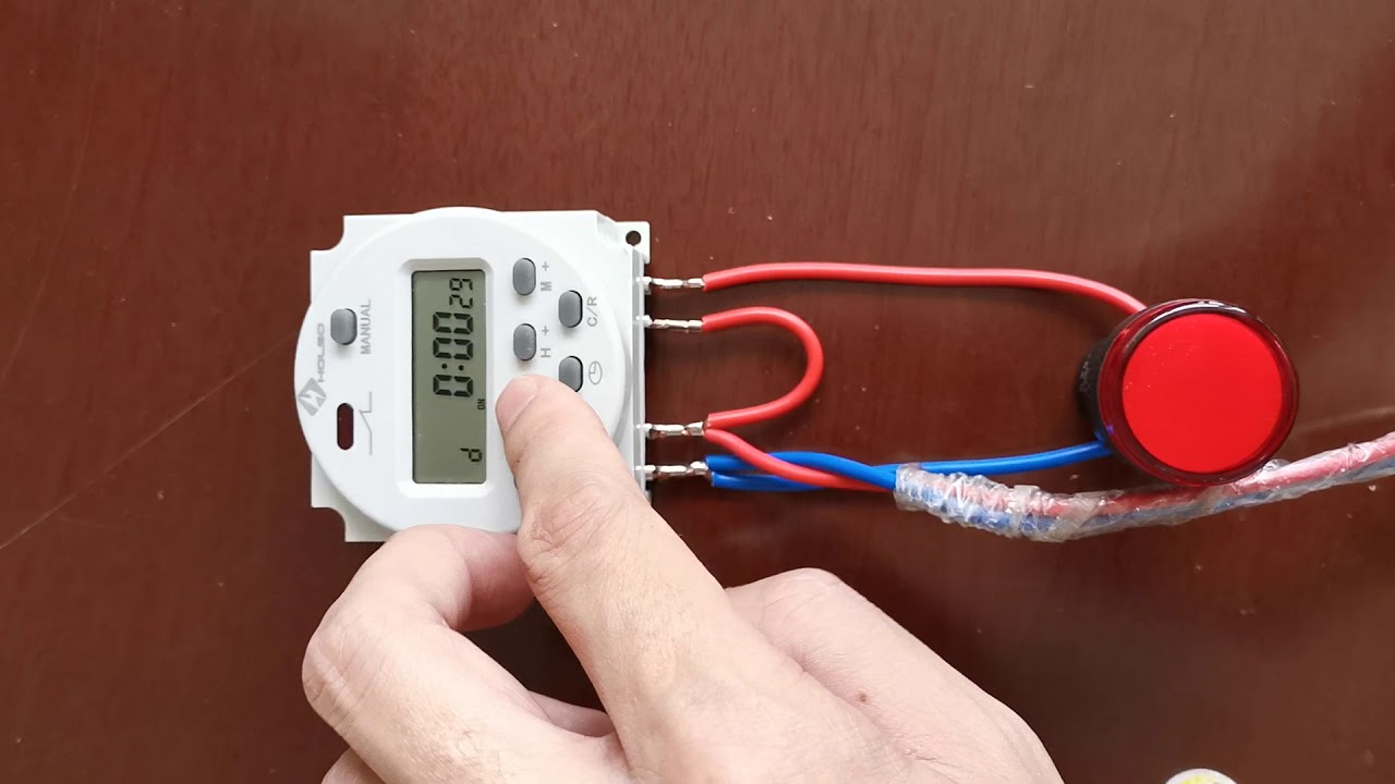 Model ：NBL101A  30Seconds Countdown Function Test  ，28Times Second Programmable Timer Switch  16A