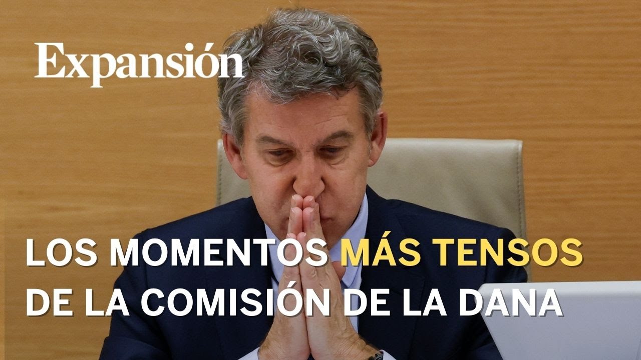 Los momentos m&aacute;s tensos de la comparecencia de Feij&oacute;o ante la comisi&oacute;n de la DANA