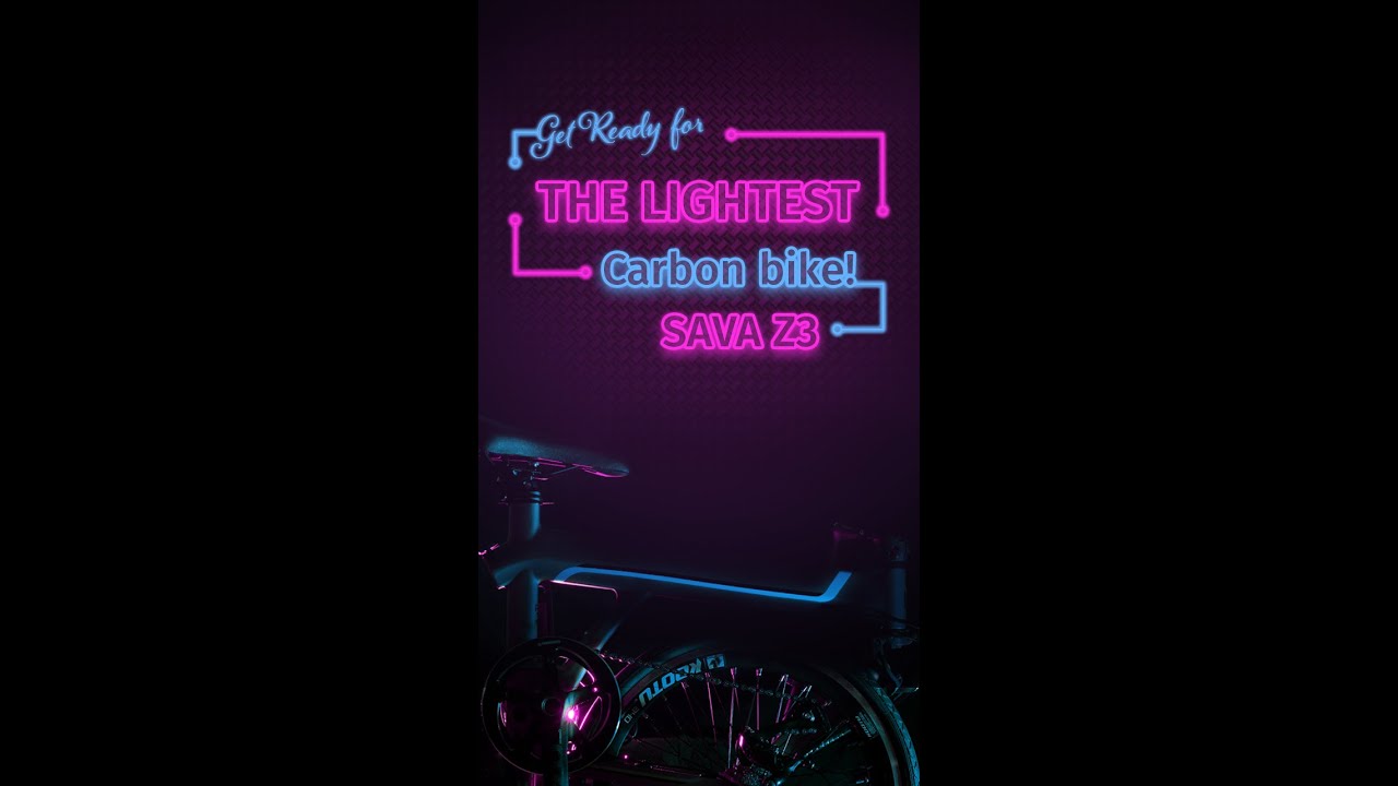 SAVA Z3 Single Arm Carbon Folding Trifold Bike 2021 Launch