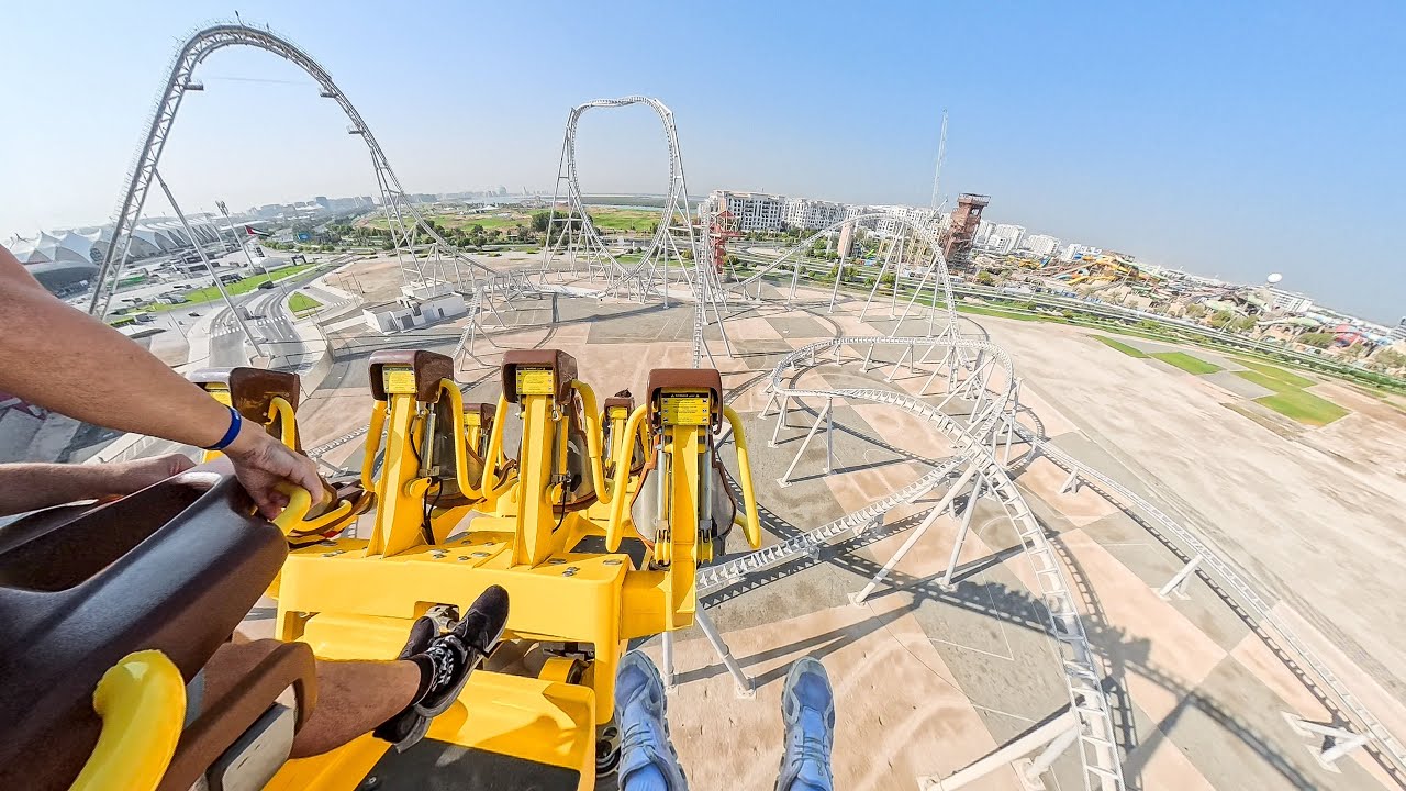 Flying Aces Back Row POV at Ferrari World Abu Dhabi