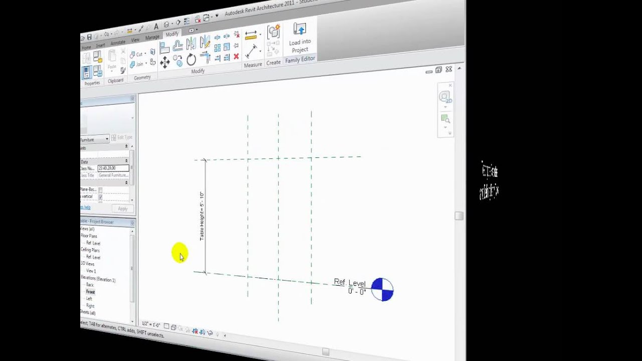Revit Architecture - Creating New Parametric Families - Part 1