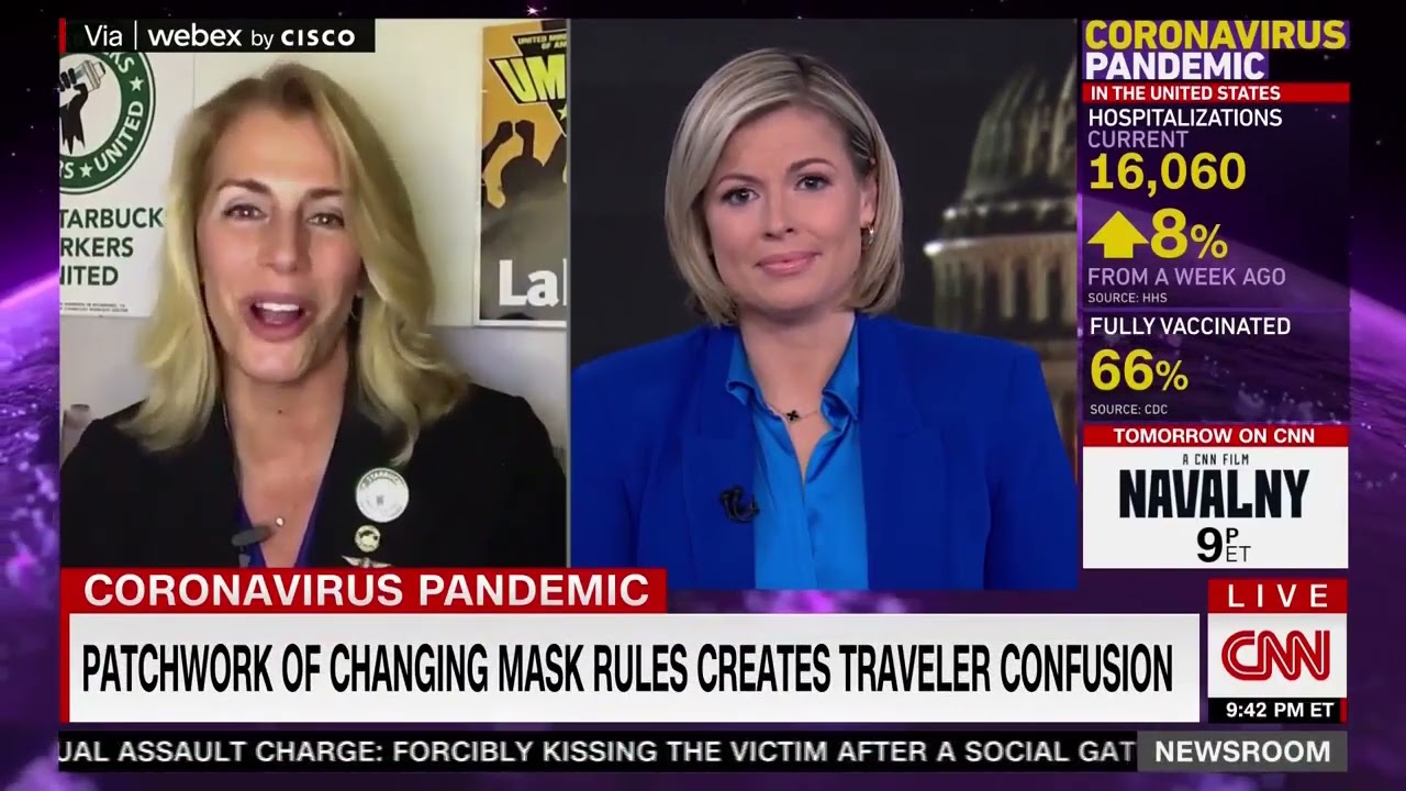 AFA on CNN Newsroom w/ Pamela Brown: Just Dept. Moves to Reinstate Transportation Mask Mandate