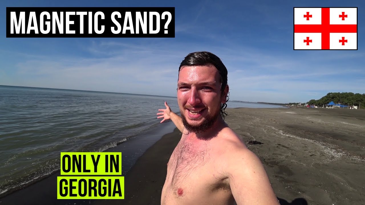 The World's Only Magnetic Black Sand Beach | UREKI GEORGIA 🇬🇪