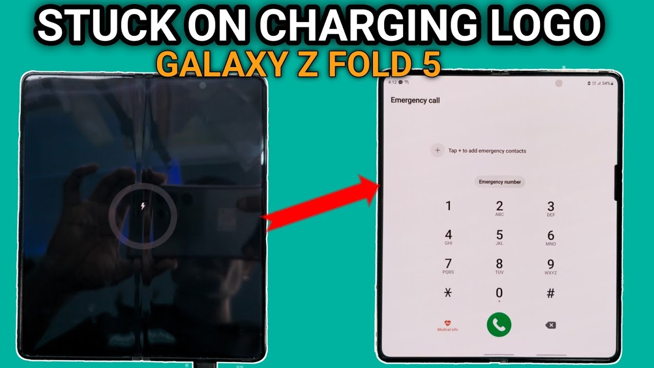 Samsung Galaxy Z Fold 5 Blank Display Repair || Stuck On Charging Logo || QASWA TELECOM