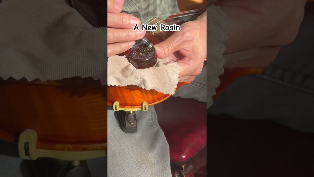 Как использовать новую канифоль для скрипичного смычка? #канифоль #скрипка #смычок