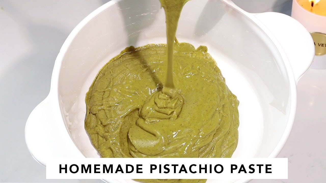 Homemade Pistachio Paste | No sugar, only two ingredients