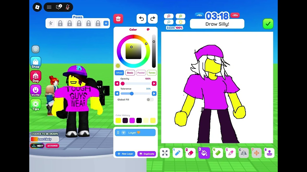 Going into Roblox DrawMe #fypシ #fypシ #roblox 