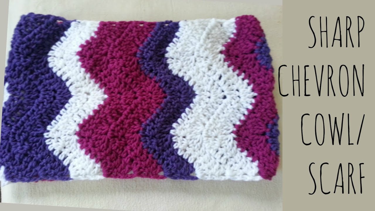 Sharp Chevron | Crochet Pattern | Scarf Tutorial