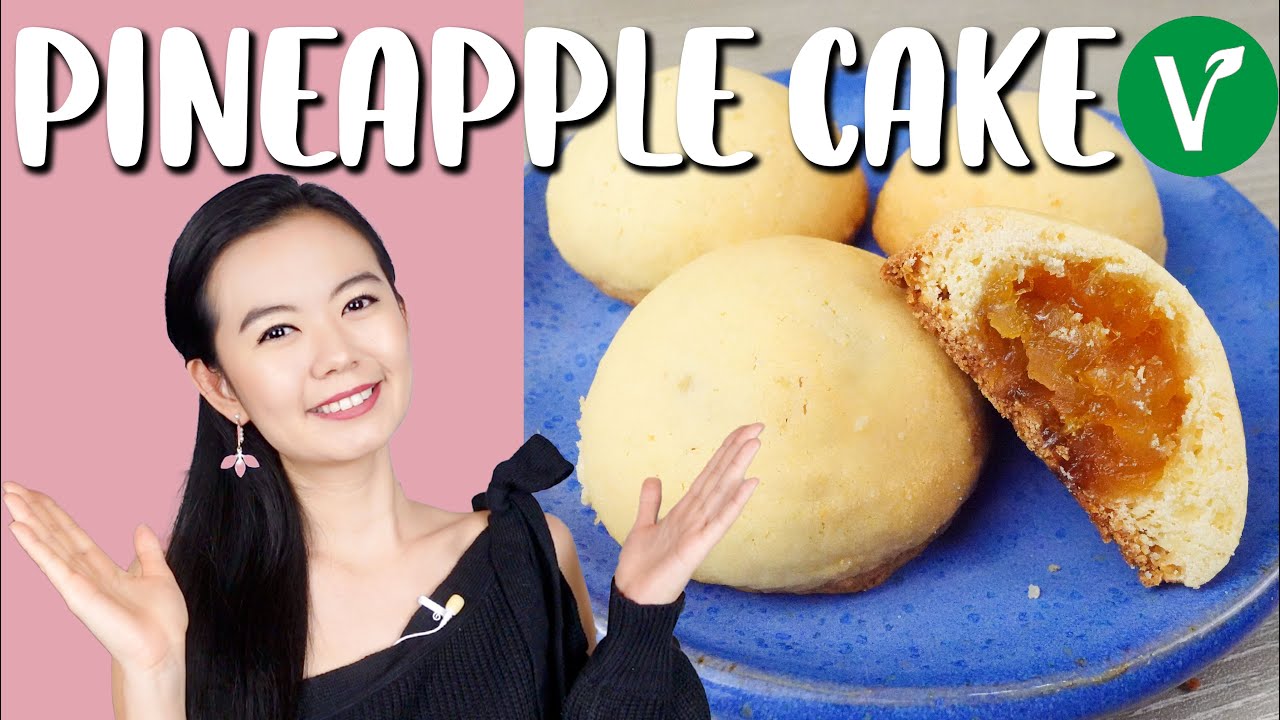 TAIWANESE PINEAPPLE CAKE from Scratch (No mold needed)