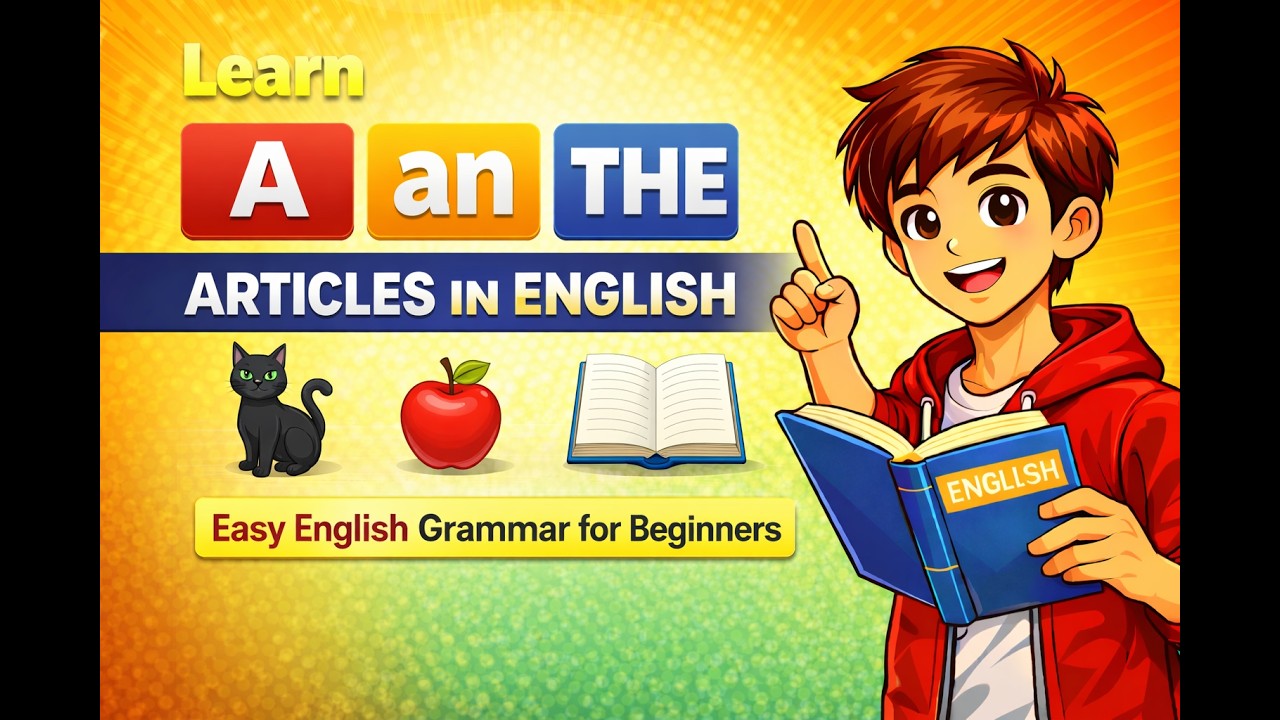 A, An, The – Articles in English | Easy English Grammar for Beginners