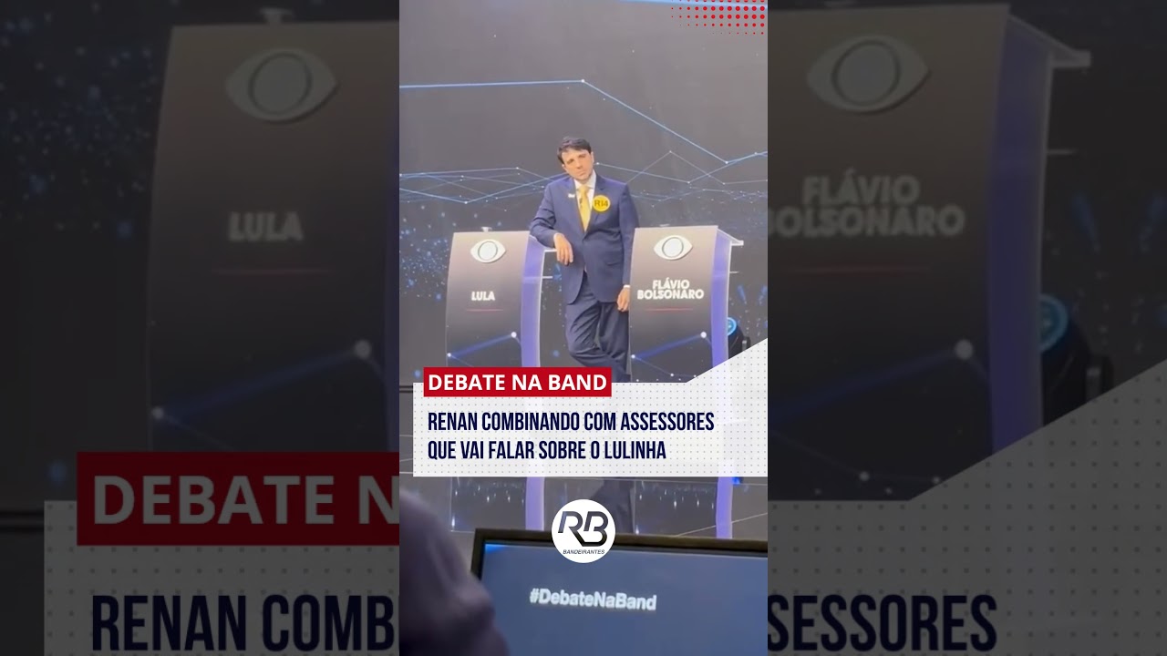 Renan Santos combinando com assessores que vai falar sobre o Lulinha