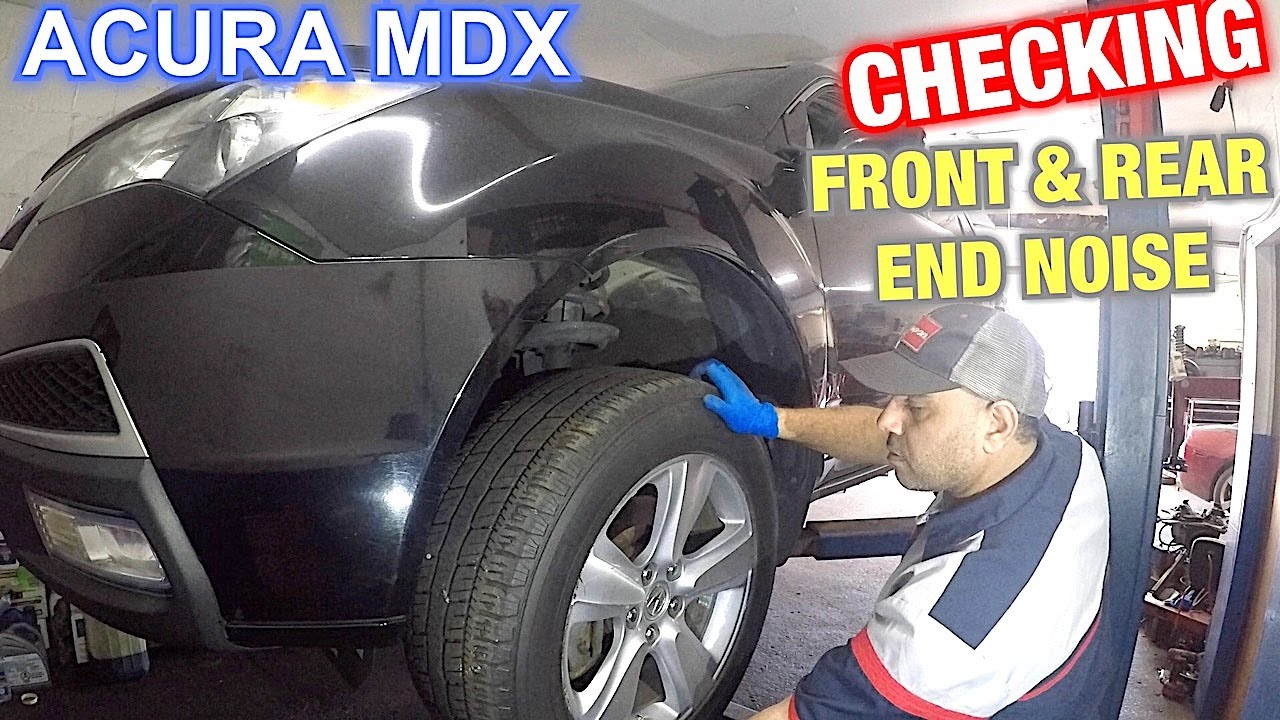 Шум спереди и сзади Acura MDX. Диагностика и тестирование. Шум автомобиля при проезде неровностей.