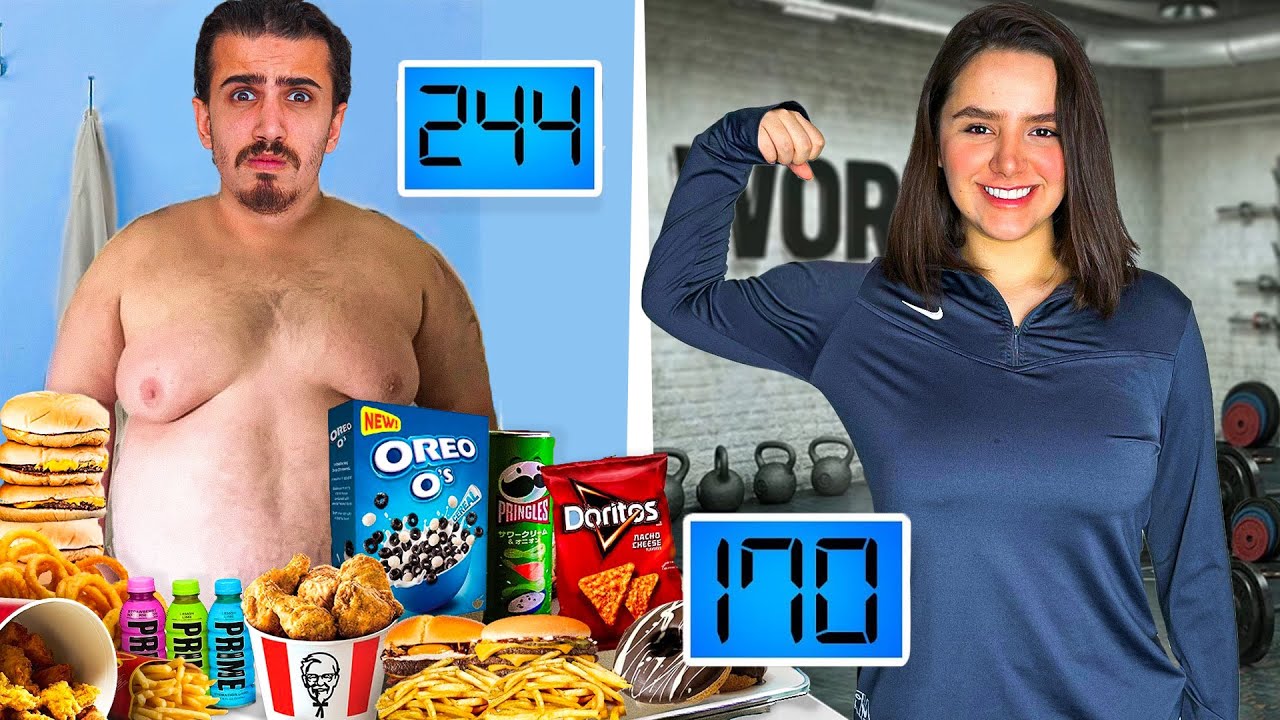 هرکی زودتر 10 هزار کالری بخوره یا بسوزونه برنده س 😰