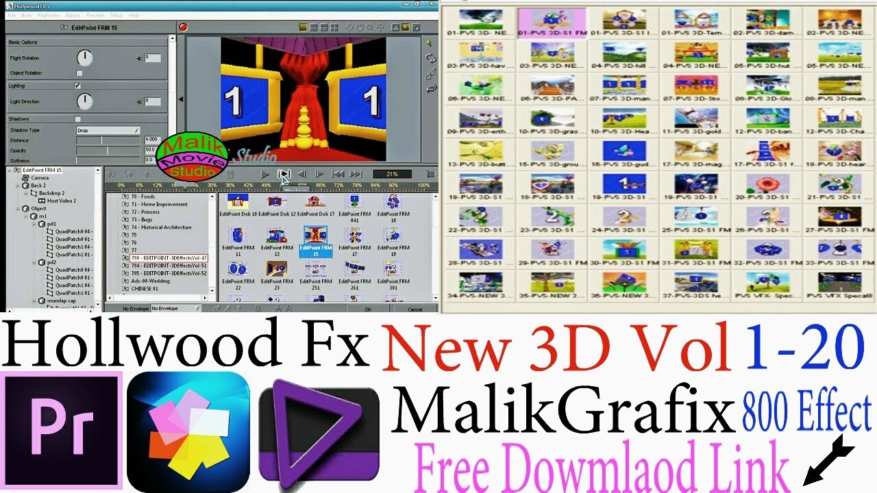 hollywood 3D fx effects indian wedding MalikGrafix volume free download MalikMovieStudio