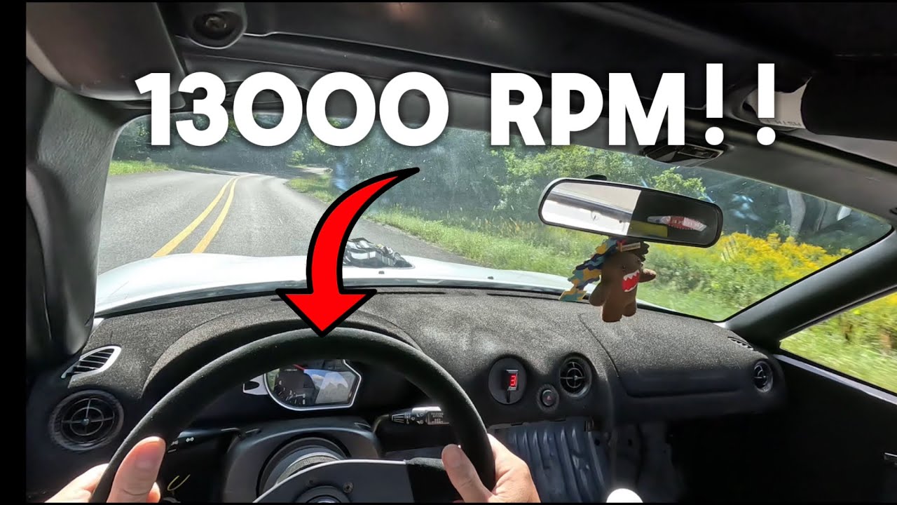 Motorcycle swapped Miata INSANE POV driving