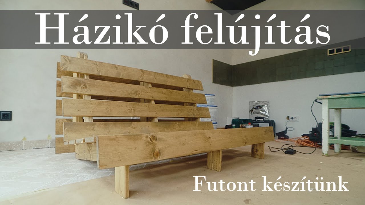 Házikó felújítás | Kinyitható futon kanapé a bolti ár töredékéért