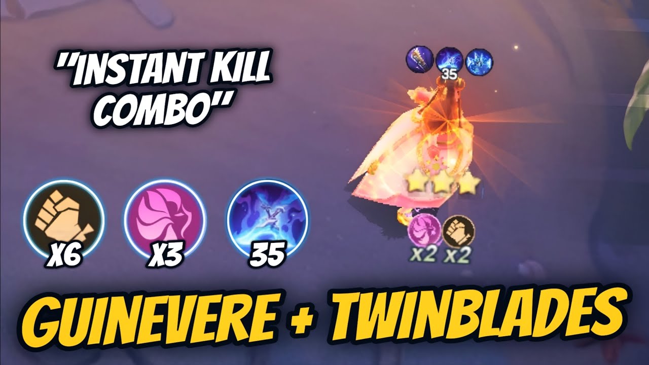 Guinevere + Twinblades Instant Kill Combo !!! Buffed  Commander Karina Magic Chess Go Go.