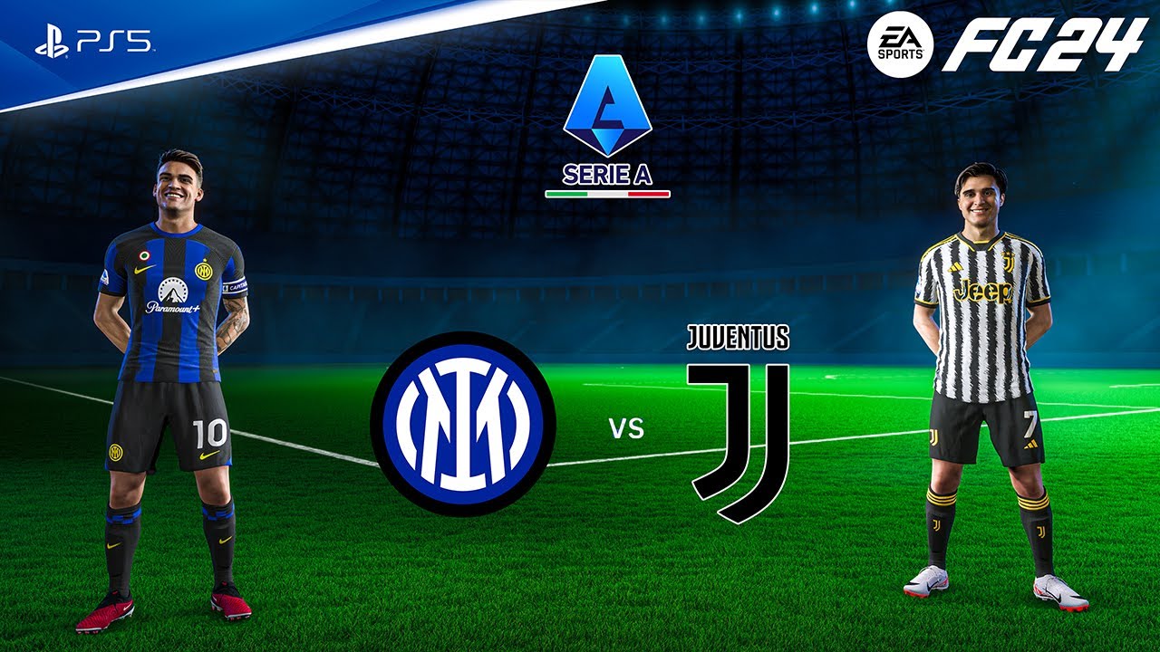 FC 24 - Inter Milan vs Juventus | Serie A 23/24 Full Match Gamplay | PS5™ [4K60]