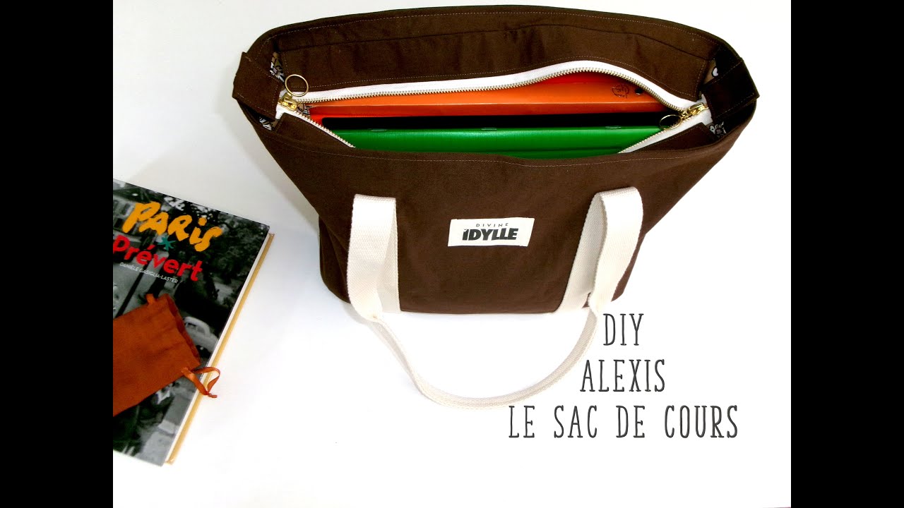 Coudre Alexis le sac de cours, tuto sac cours
