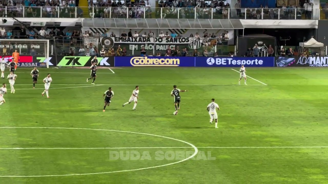 A VIS&Atilde;O DA TORCIDA DO GOLA&Ccedil;O DO BARREAL | SANTOS 3x1 CORINTHIANS 