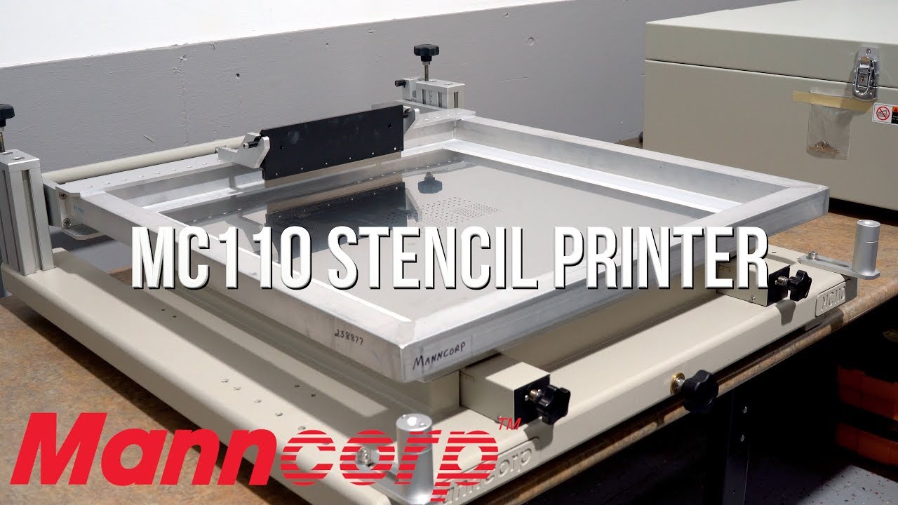 MC110 Stencil Printer | Manual SMT Printer | Manncorp