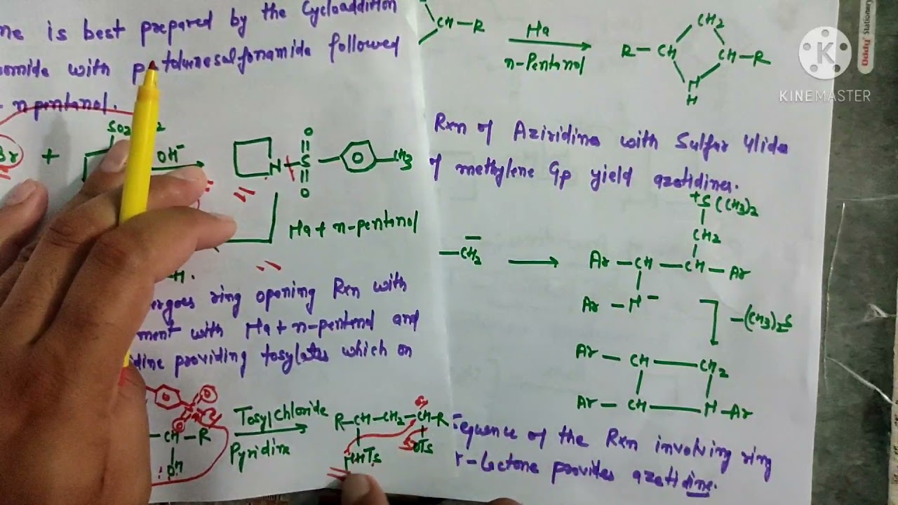 Synthesis and Reaction of Azetidines, Heterocyclic Chemistry