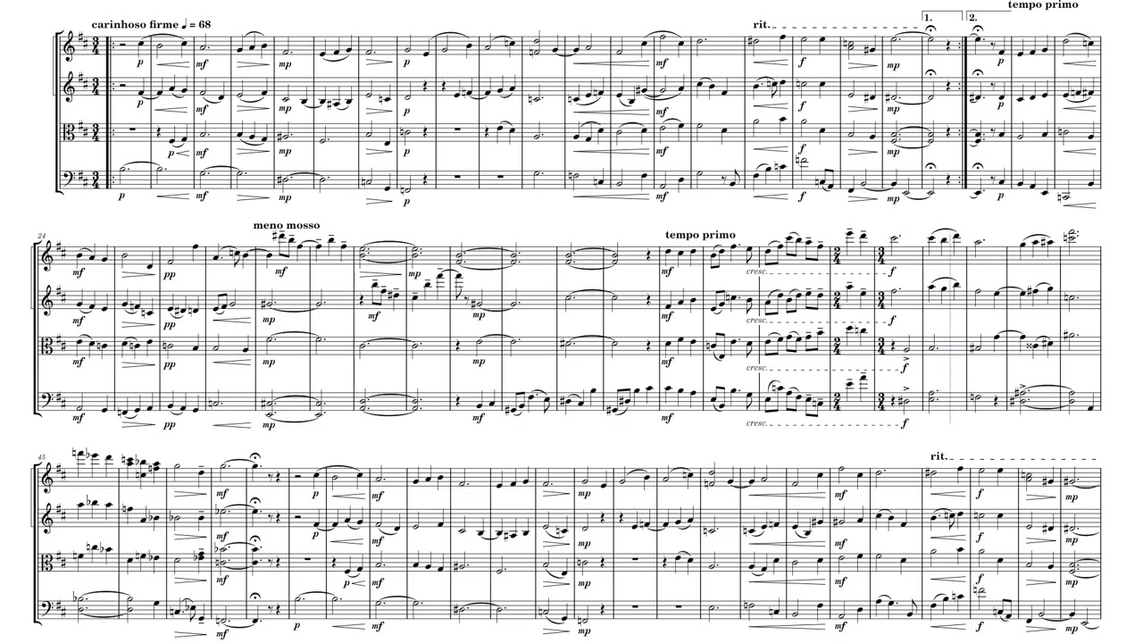 MEDITAÇÃO - for string quartet or ensemble - by Alexsander Souza