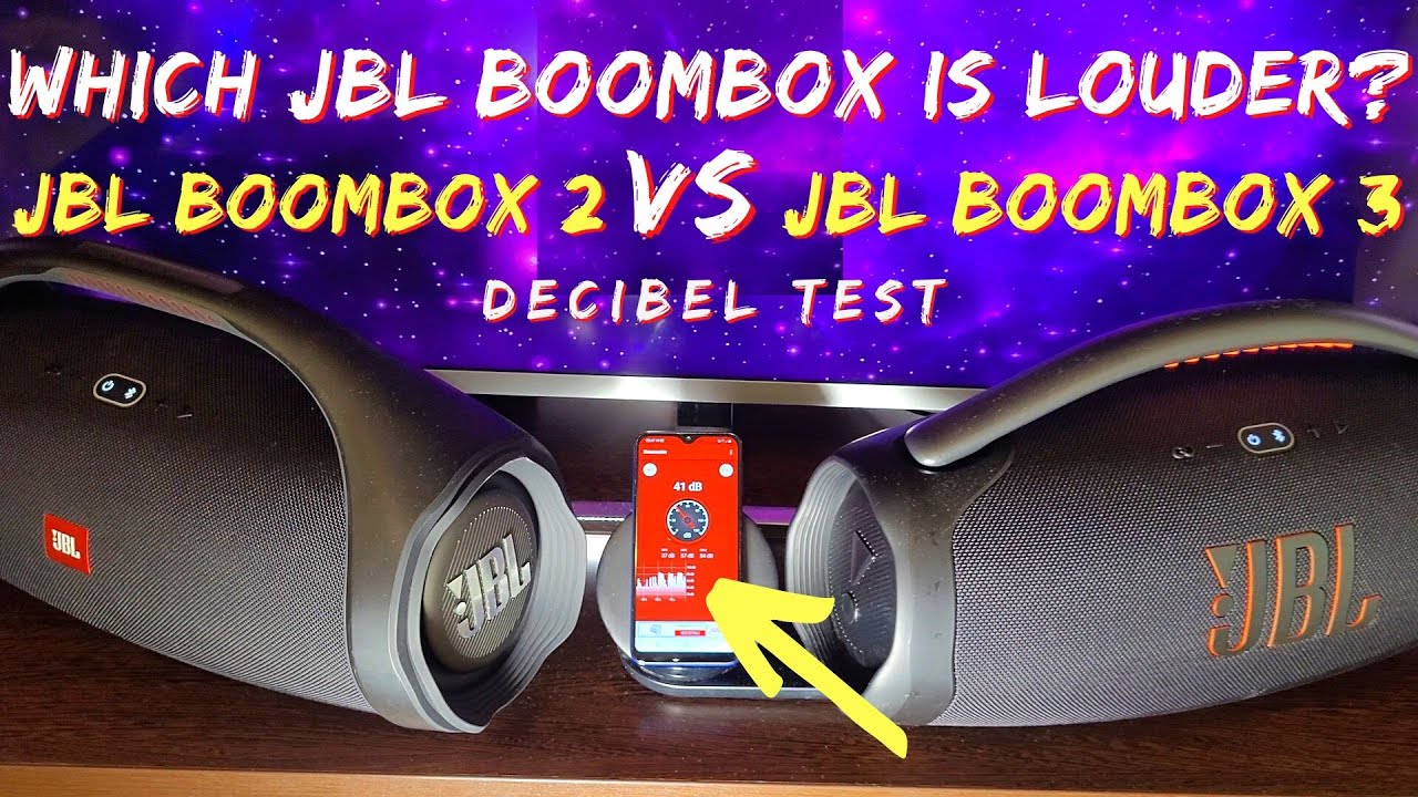 Which JBL Boombox is LOUDER? JBL Boombox 3 vs JBL Boombox 2  DECIBEL TEST !!!