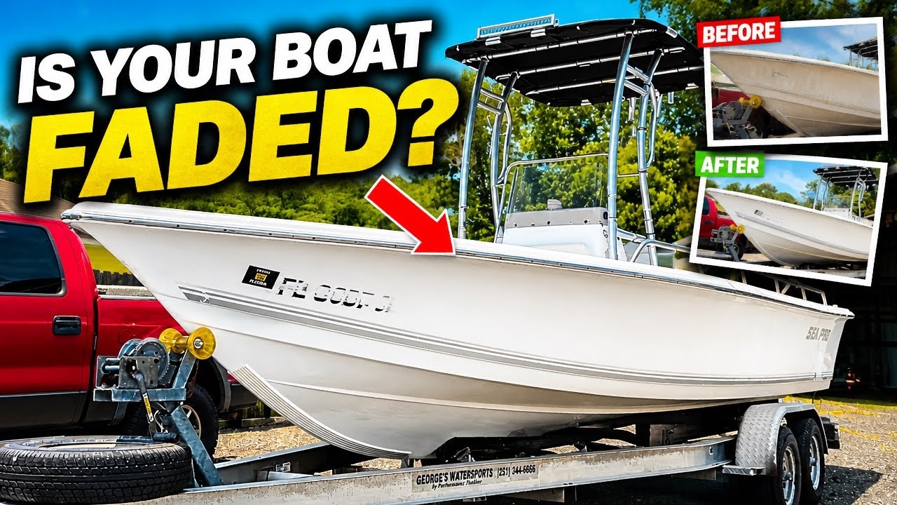Extreme Oxidation & Rust Everywhere! Full Boat Detail