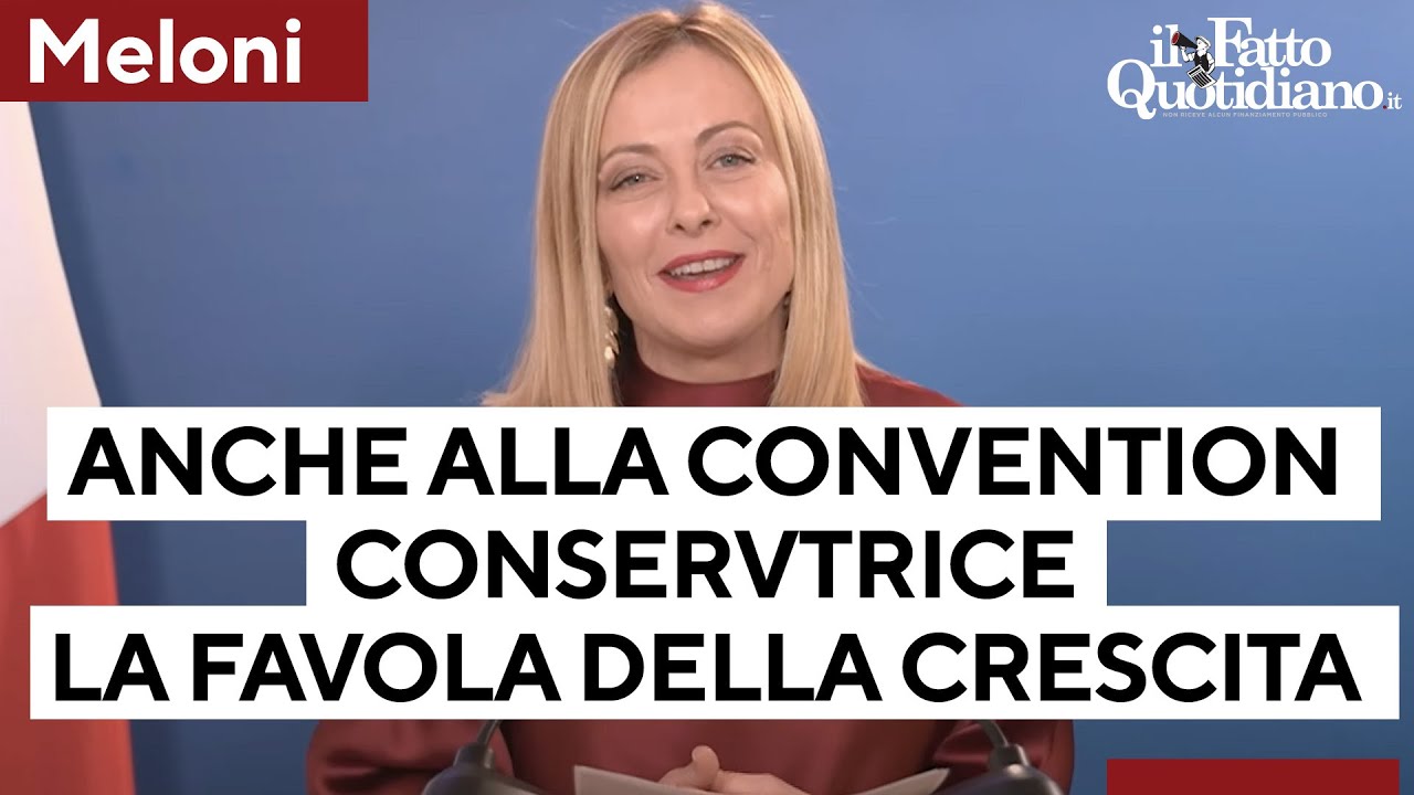 Meloni alla convention dei conservatori Usa ripete la favola della crescita italiana