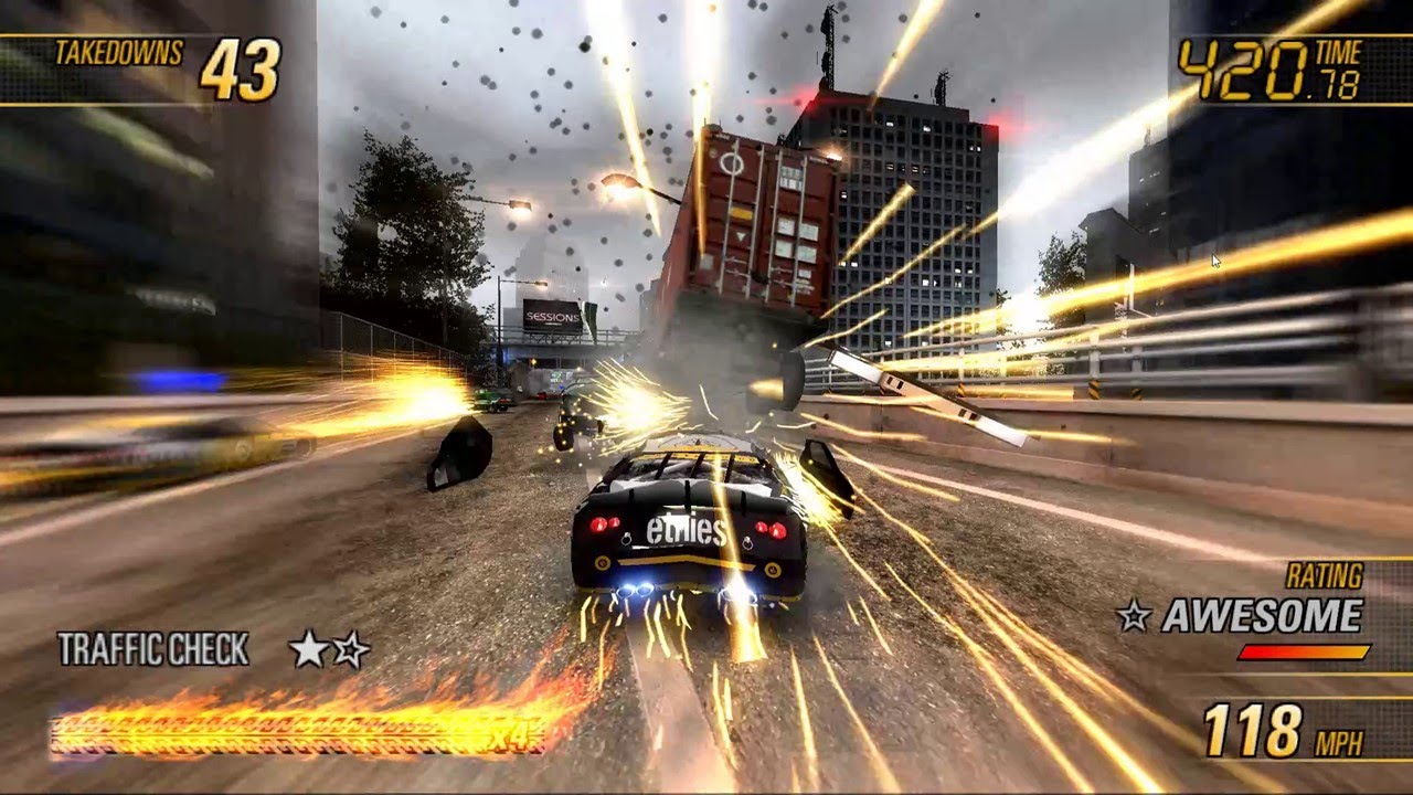 10-Minute Mayhem: NASCAR vs F1 - Eastern Bay Upper Link || MODDED Burnout Revenge Gameplay || PCSX2