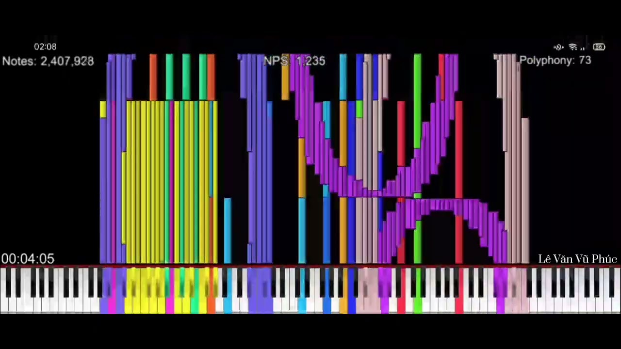 [Black MIDI] Tau the Song | 6.2 million notes