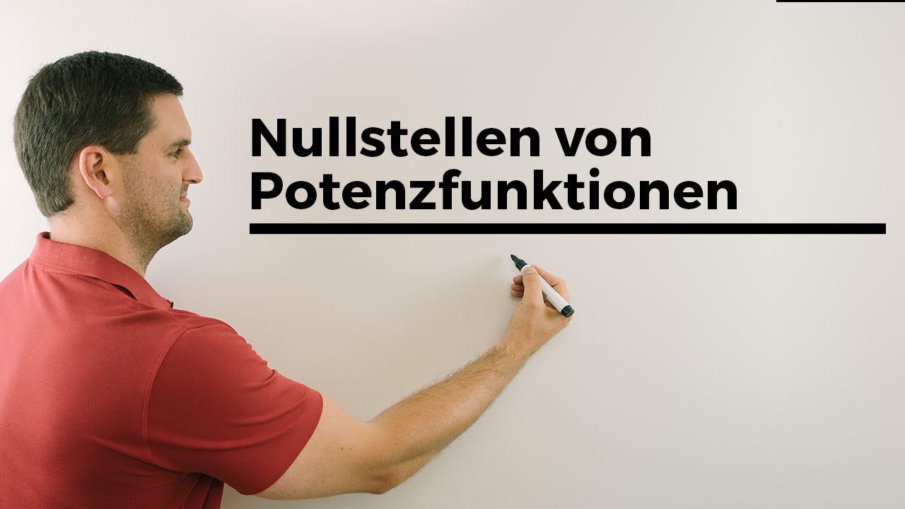 Nullstellen von Potenzfunktionen  | Mathe by Daniel Jung