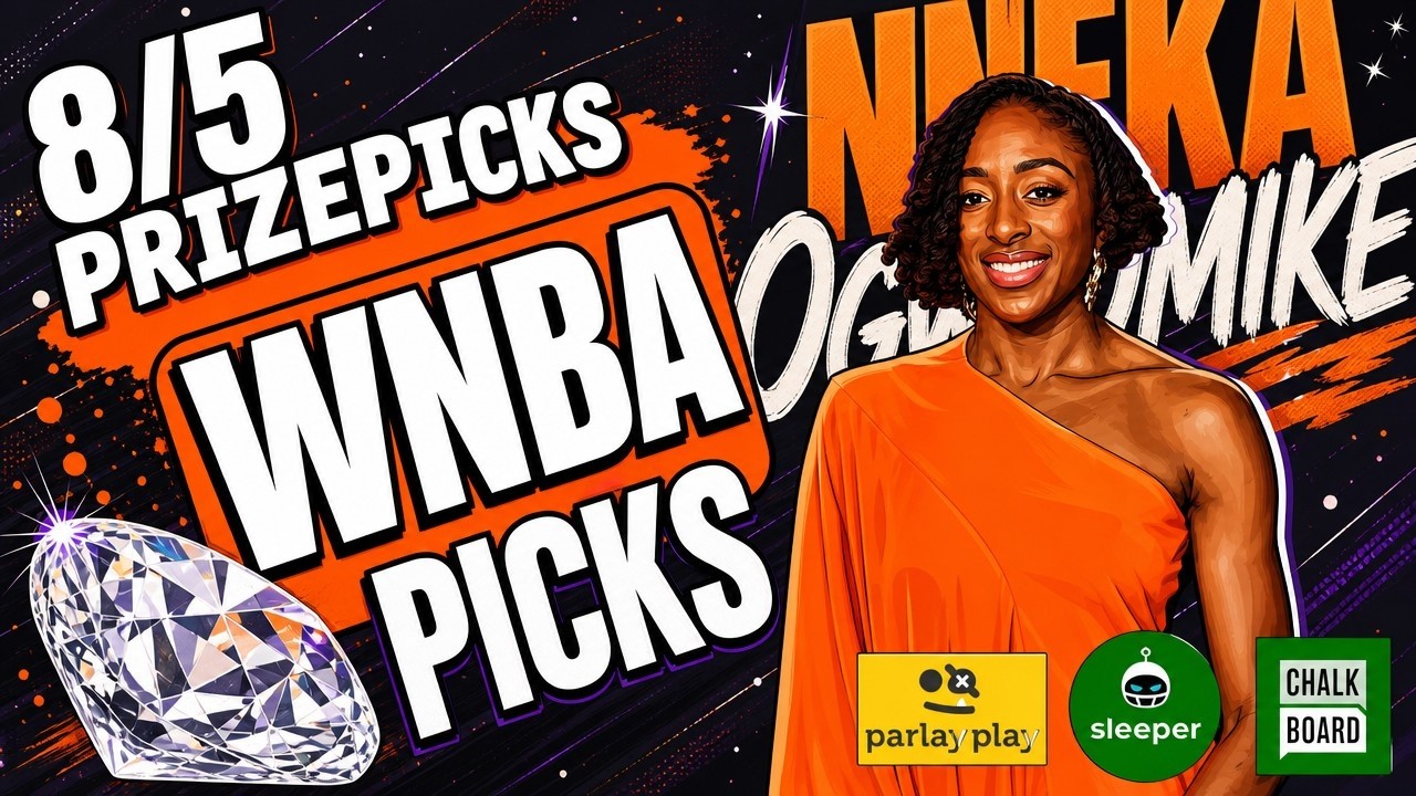 MY TOP WNBA PICKS FOR TODAY | WNBA PRIZEPICKS 8/5/2026 WEDNESDAY