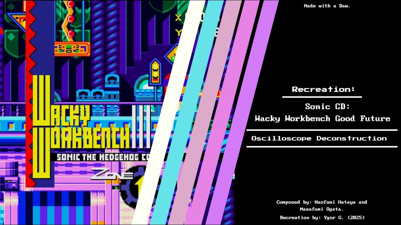 Sonic CD - Wacky Workbench (Good Future) (Deconstruction/Breakdown) (Oscilloscope)