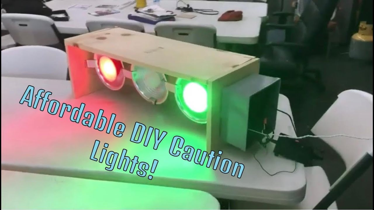 How to make homemade race track caution lights