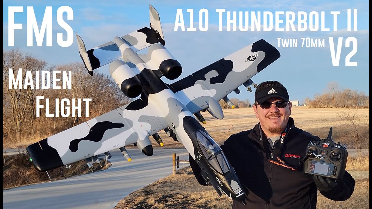 FMS - A-10 Thunderbolt II V2 - Twin 70 - Maiden Flight