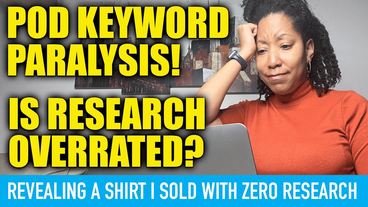 This Shirt Sold With ZERO Keyword Research + Keyword Paralysis Print on Demand