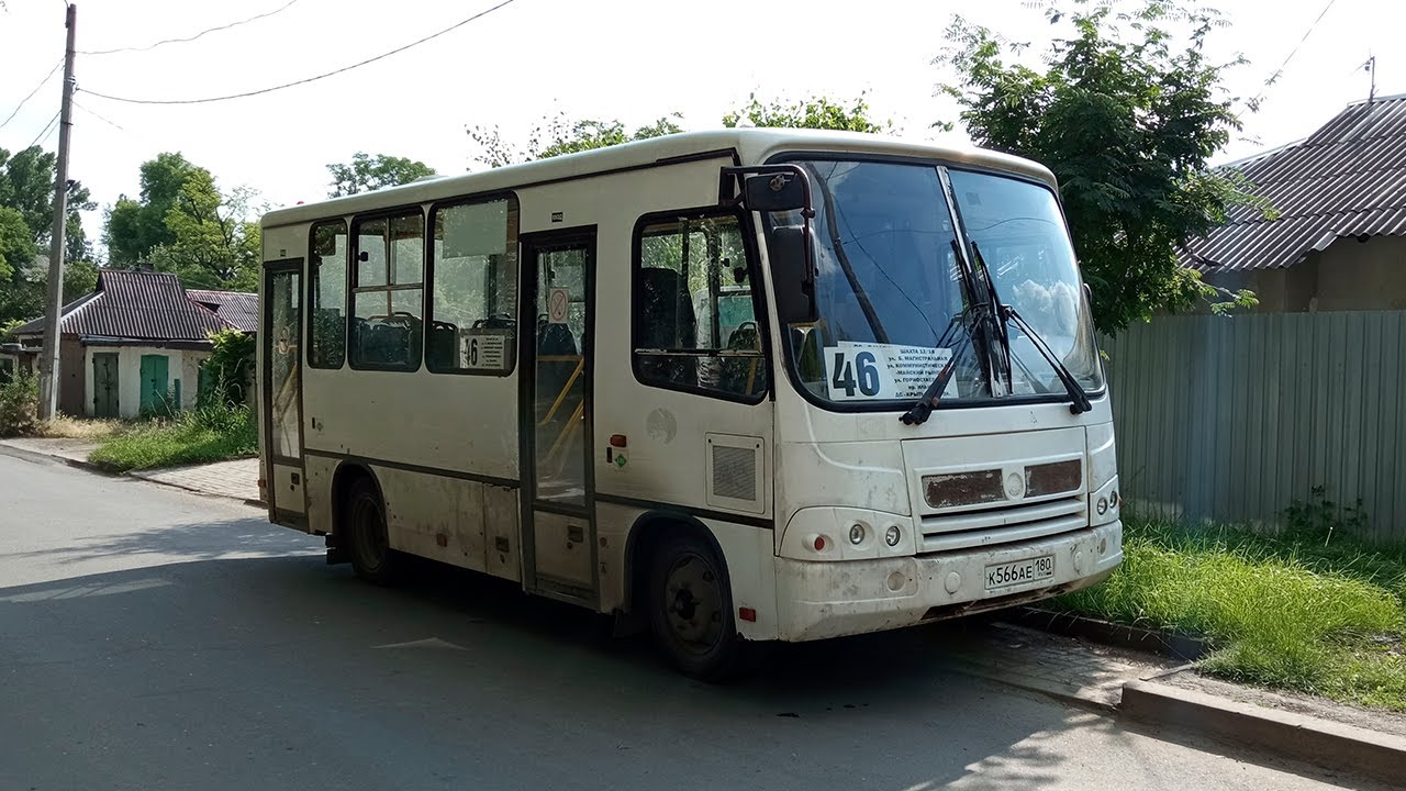 Поездка на автобусе ПАЗ 320302-08 №46 г. Донецк